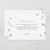 ワイルドフラワーミニマルフローラ サンキューカード (正面/裏面)