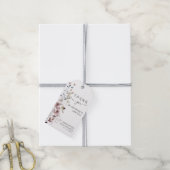 ワイルドフラワーミニマルボホモダンベイビー感謝していシャワー ギフトタグ (より糸付き)