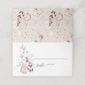 ワイルドフラワーミニマルボホモダン赤ちゃんシャワー プレイスカード (外部開封)