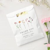 ワイルドフラワーミニマルレズビアンプライドフローラ結婚ズ フェイバーバッグ (封をした状態)