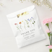 ワイルドフラワーミニマルLGBTQゲイプライドフローラ結婚ズ フェイバーバッグ (封をした状態)