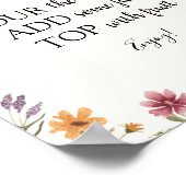 ワイルドフラワーミモサバードリンクサイン ポスター (角)