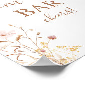 ワイルドフラワーミモザバー徴候 ポスター (角)