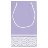 ワイルドフラワーメイソンの瓶とレースの赤ちゃんシャワー スモールペーパーバッグ (裏面)