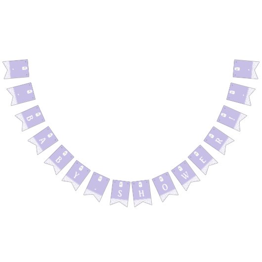 ワイルドフラワーメイソンの瓶とレースの赤ちゃんシャワー バンティングフラッグ (全)