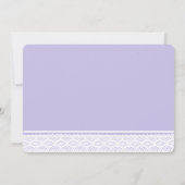 ワイルドフラワーメイソンの瓶とレースの赤ちゃんシャワー 招待状 (裏面)