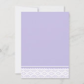 ワイルドフラワーメイソンの瓶とレース赤ちゃんシャワービンゴ 招待状 (裏面)