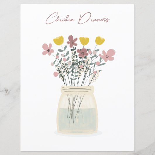 ワイルドフラワーメイソンジャイルチキンレシピ分周器 (正面)