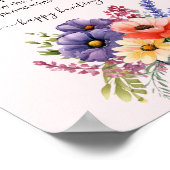 ワイルドフラワーメイソンジャーリングや輪狩りブライダルシャワーゲーム ポスター (角)