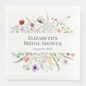 ワイルドフラワーメドゥ ブライダルシャワーナプキン (正面)