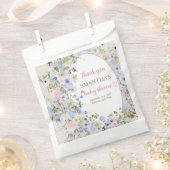 ワイルドフラワーメドウアーチボエレガントホフローラベビー フェイバーバッグ (クリップ留めされた状態)