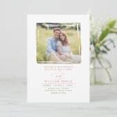 ワイルドフラワーメドウエレガントロマン結婚ティックの写真 招待状 (スタンド正面)