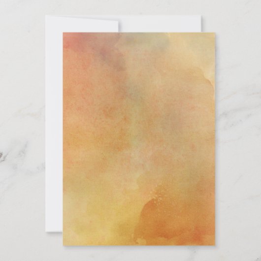 ワイルドフラワーメドウエレガント夏の赤ちゃんシャワー 招待状 (裏面)