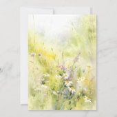 ワイルドフラワーメドウエレガント夏リハーサルディナー 招待状 (裏面)