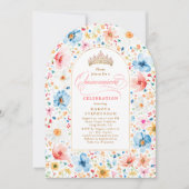ワイルドフラワーメドウフローラガーデンキンセアニェラ写真 招待状 (正面)