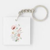 ワイルドフラワーメドウブライダルシャワー キーホルダー (裏面)