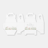 ワイルドフラワーメドウブライダルシャワー フェイバーボックス (折り畳みなし)