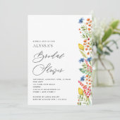 ワイルドフラワーメドウブライダルシャワー 招待状 (スタンド正面)