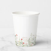 ワイルドフラワーメドウブライダルシャワー 紙コップ (右)