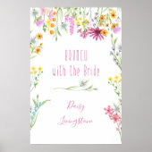 ワイルドフラワーメドウブランチと花嫁の歓迎 ポスター (正面)