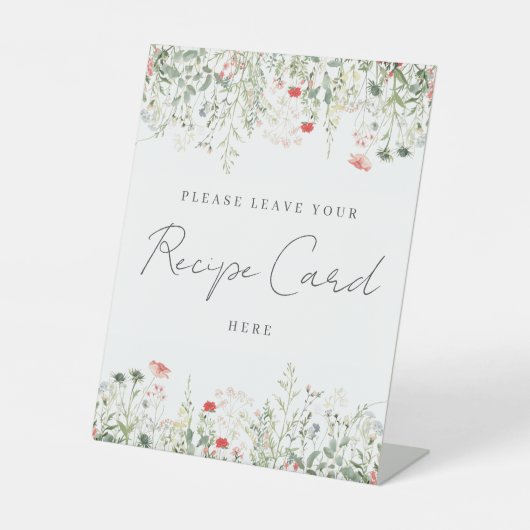 ワイルドフラワーメドウレシピカード 台座サイン (正面)