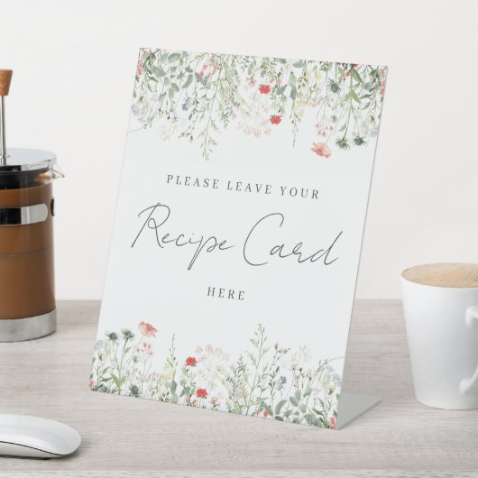 ワイルドフラワーメドウレシピカード 台座サイン (インサイチュ)