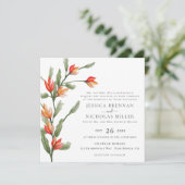 ワイルドフラワーメドウ伝統的結婚式招待状 招待状 (スタンド正面)
