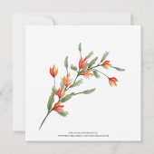 ワイルドフラワーメドウ伝統的結婚式招待状 招待状 (裏面)