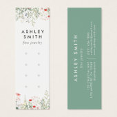 ワイルドフラワーメドウ多耳飾りディスプレイカード (正面&裏面)