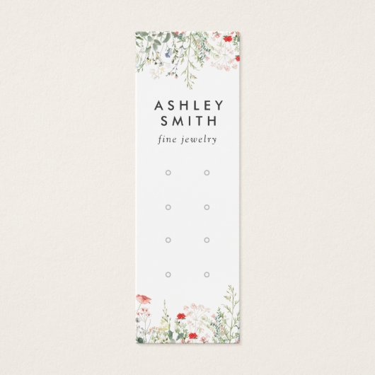 ワイルドフラワーメドウ多耳飾りディスプレイカード (正面)