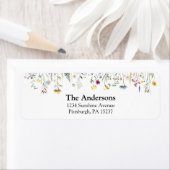 ワイルドフラワーメドウ差出人住所ラベル ラベル (インサイチュ)