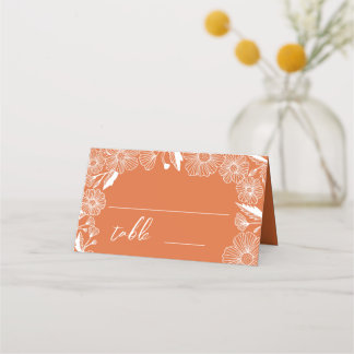 ワイルドフラワーメドウ庭園の結婚式デコール プレイスカード