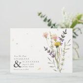 ワイルドフラワーメドウ庭園の結婚式 セーブザデート (スタンド正面)