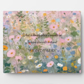 ワイルドフラワーメドウ引用文 フォトプラーク (正面)