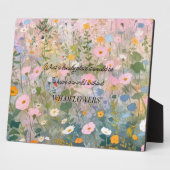 ワイルドフラワーメドウ引用文 フォトプラーク (側面)