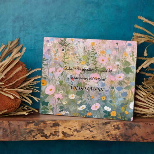 ワイルドフラワーメドウ引用文 フォトプラーク (側面)