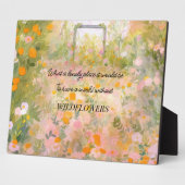 ワイルドフラワーメドウ引用文 フォトプラーク (側面)