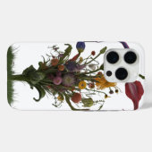 ワイルドフラワーメドウ抽象芸術開花- Apple Case-Mate iPhoneケース (裏面 (横))