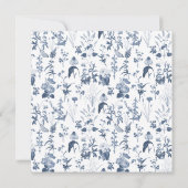 ワイルドフラワーメドウ春カラフルフローラ結婚ズ 招待状 (裏面)