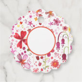 ワイルドフラワーメドウ水彩メッセージカード フェイバータグ (裏面)