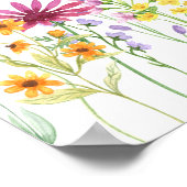 ワイルドフラワーメドウ深夜おむつベビーシャワー ポスター (角)