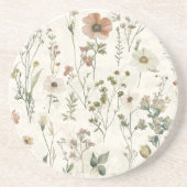ワイルドフラワーメドウ砂岩 コースター (正面)