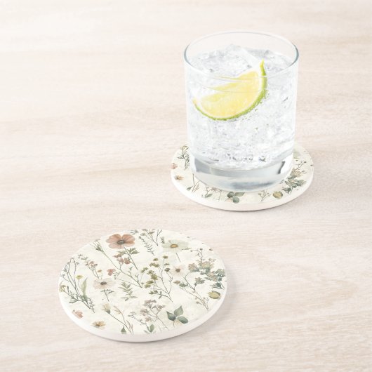 ワイルドフラワーメドウ砂岩 コースター (側面)