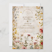 ワイルドフラワーメドウ秋の結婚式 招待状 (正面)