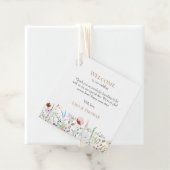 ワイルドフラワーメドウ結婚のウェルカムギフトラベル フェイバータグ (インサイチュ)