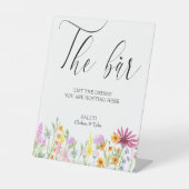 ワイルドフラワーメドウ結婚ズバー 台座サイン (正面)