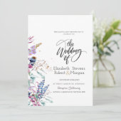 ワイルドフラワーメドウ結婚式招待状 招待状 (スタンド正面)