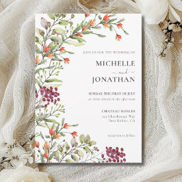 ワイルドフラワーメドウ結婚式招待状 招待状