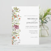 ワイルドフラワーメドウ結婚式招待状 招待状 (スタンド正面)