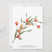 ワイルドフラワーメドウ結婚式招待状 招待状 (裏面)